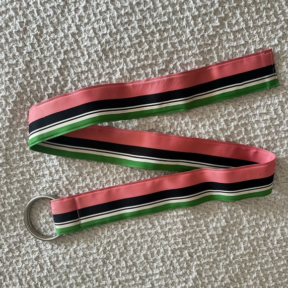 J. Crew Accessories - J. Crew Multicolor Striped Belt